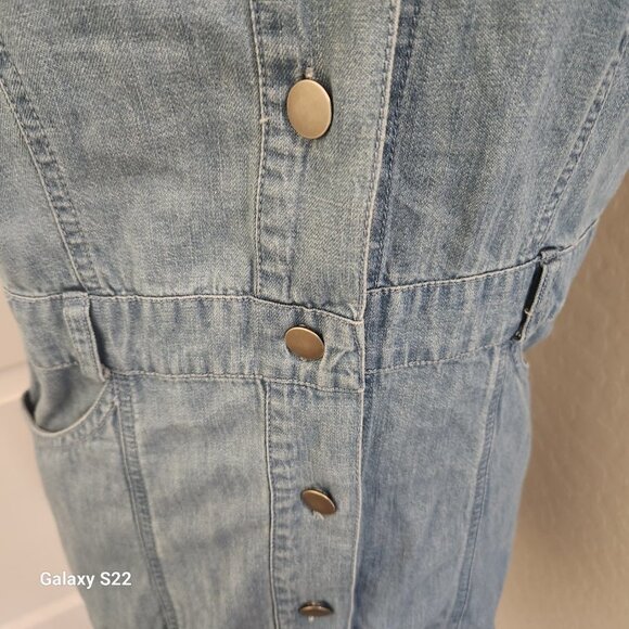 Free People Denim Look Dress. NWT. Size Medium - Picture 3 of 12